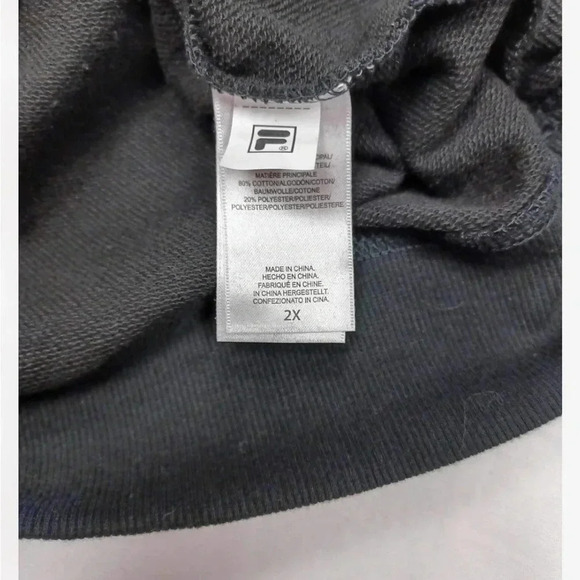 FILA Black Crewneck Sweatshirt Size  XXL - Picture 6 of 7
